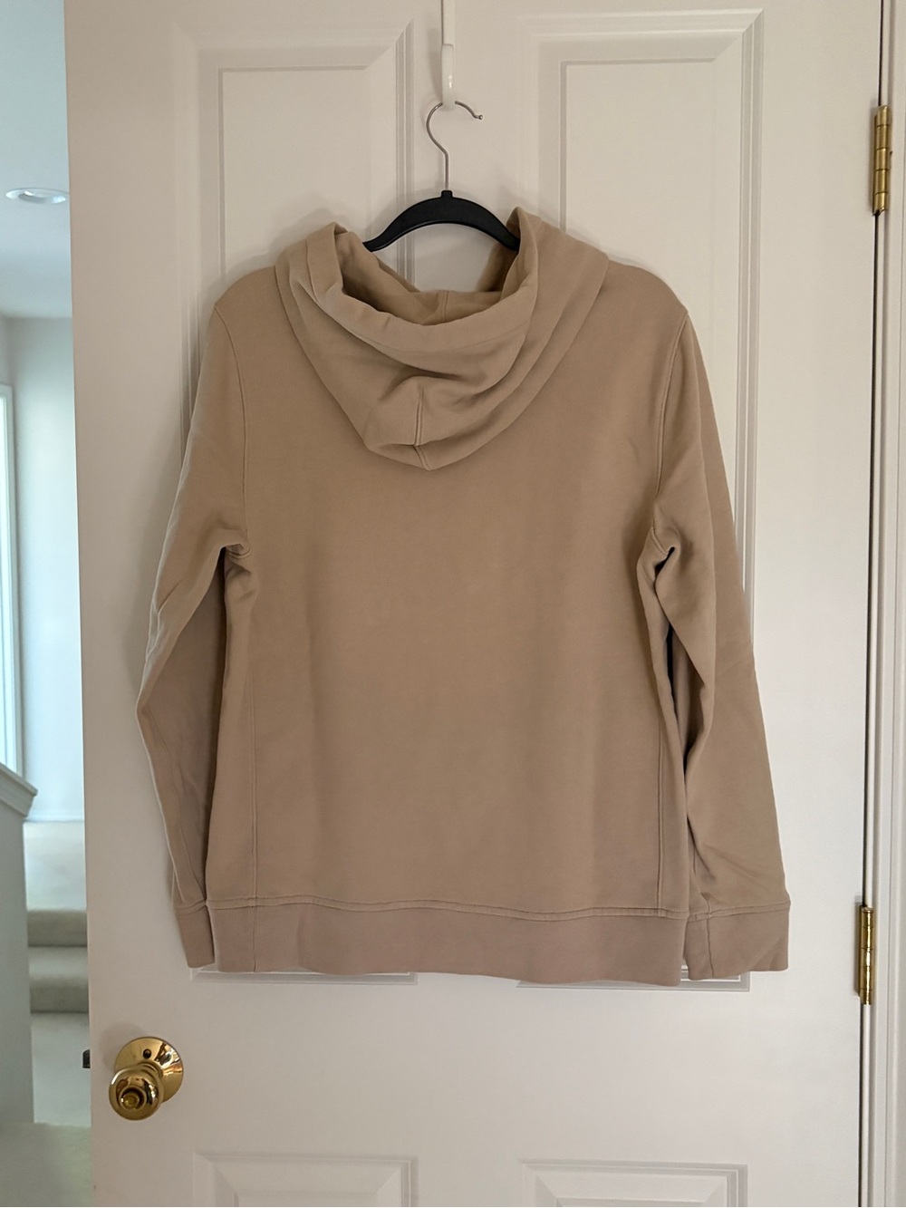 Abercrombie & Fitch Men’s Beige Crewneck Hoodie with Logo - Picture 2 of 5